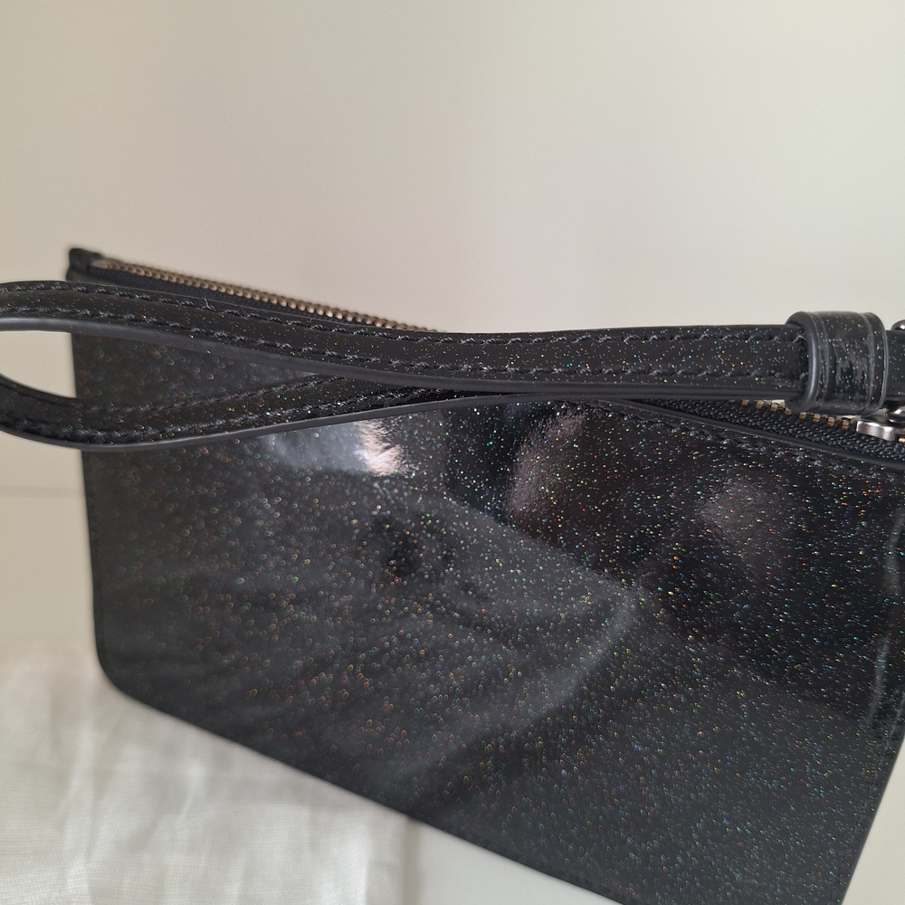 NWT Coach x NASA Space Collection: Starry Night Black Patent Leather Wristlet - Picture 3 of 4